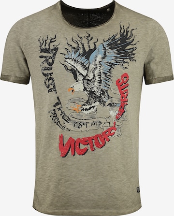 Key Largo T-Shirt 'PROCESS' in Grün: predná strana