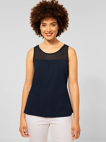 STREET ONE - Top en azul: frente