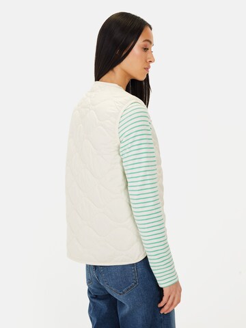 CAMEL ACTIVE Steppweste aus recyceltem Polyester in Weiß