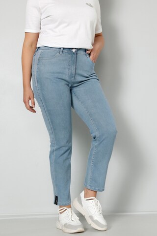 Coupe slim Jean MIAMODA en bleu : devant