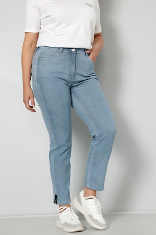 MIAMODA Slimfit Jeans in Blauw: voorkant