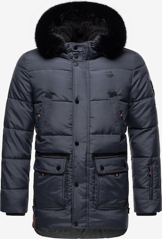 STONE HARBOUR Winter jacket 'Mironoo' in Blue: front