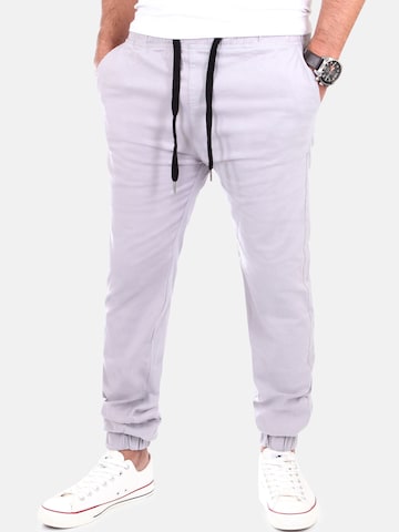 Reslad Slim fit Chino Pants 'Chino Jogger' in Grey