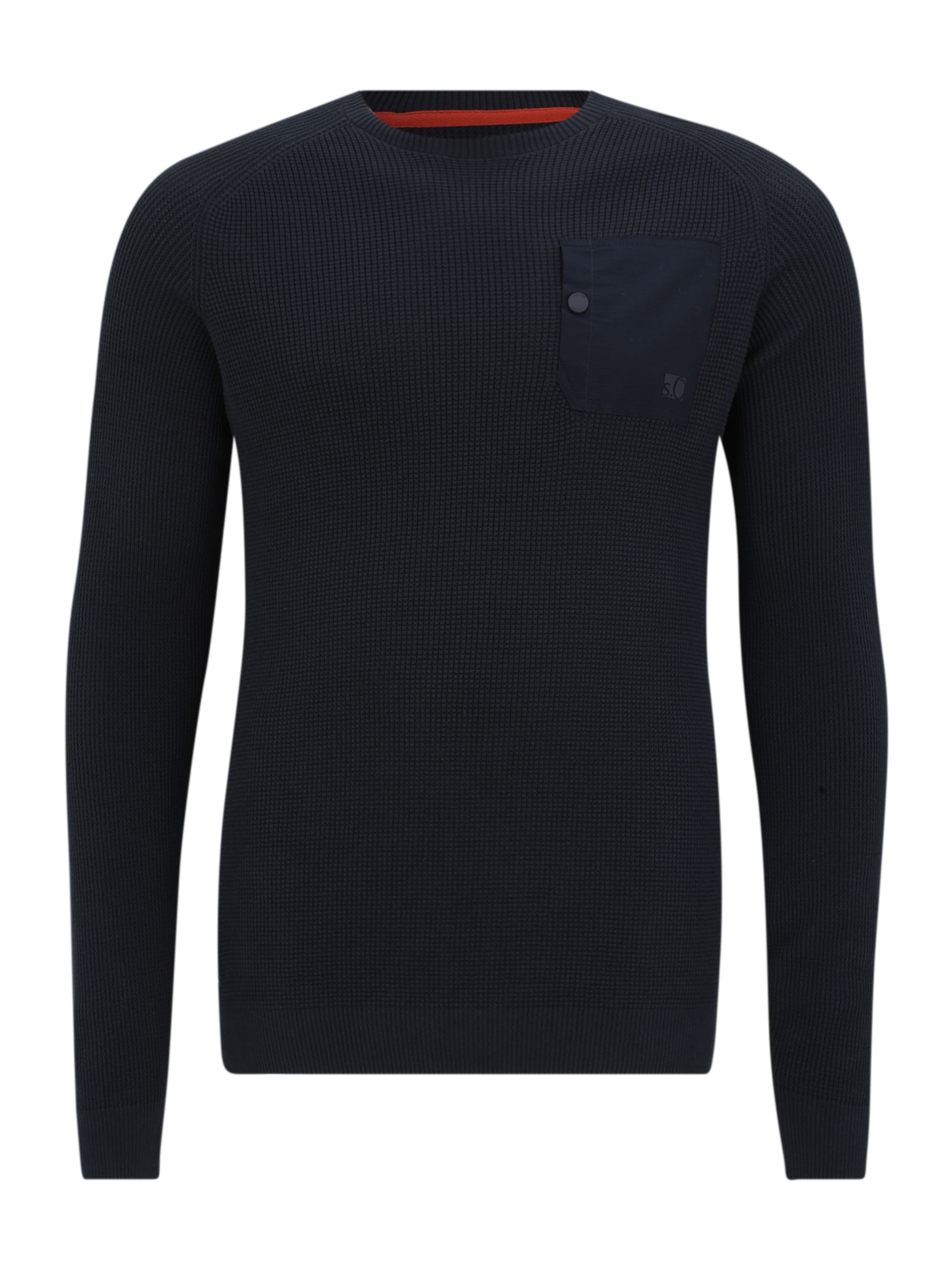 s.Oliver Men Tall Sizes Sweater in Blue: front