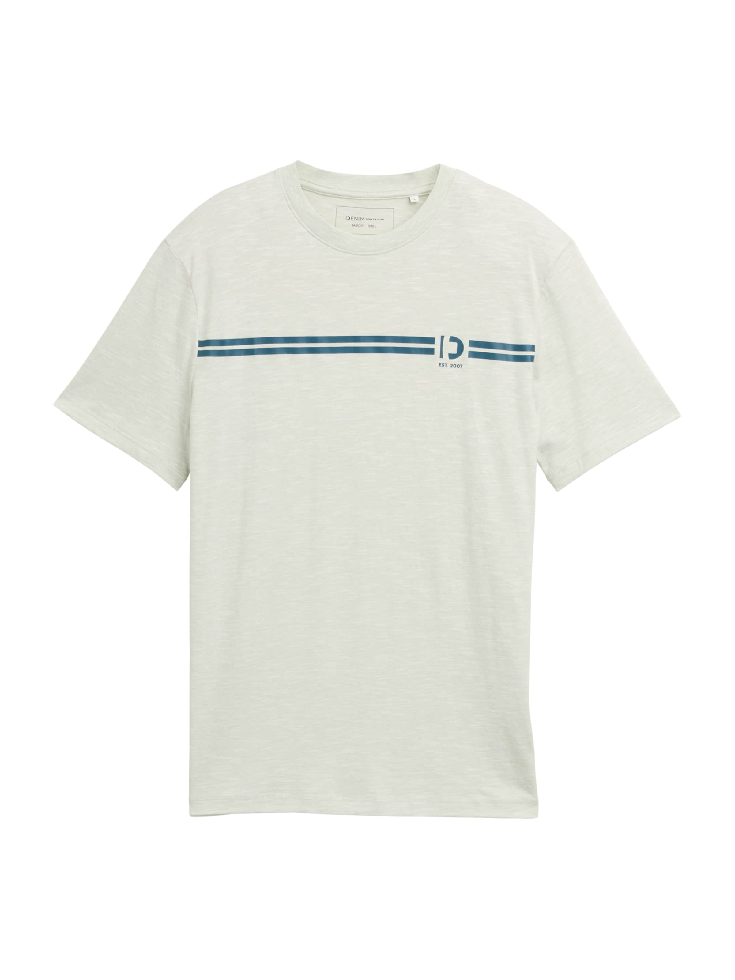 TOM TAILOR DENIM Póló - zöld: elől