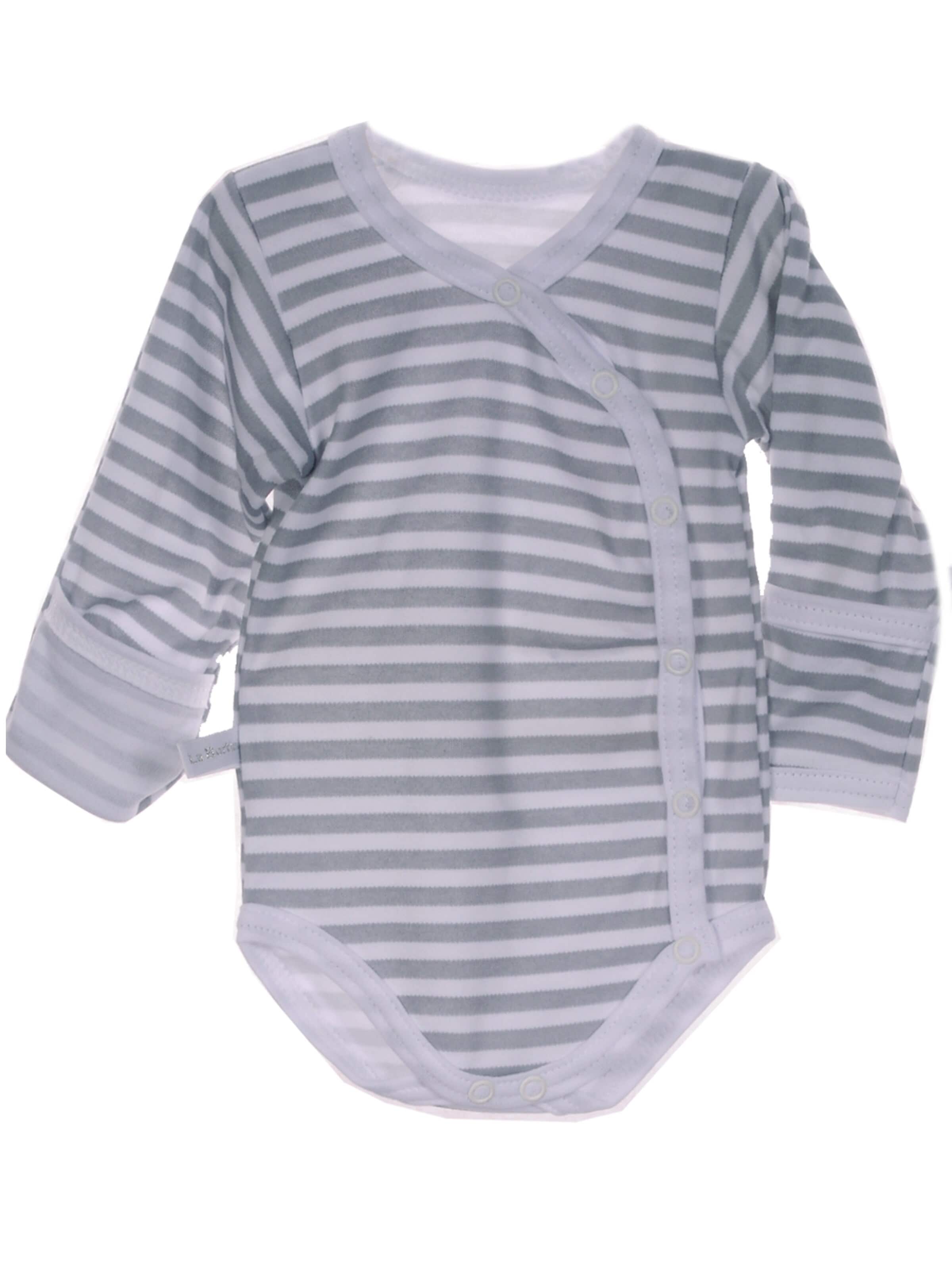 La Bortini Strampler/Body‌‌‌‌‌‌‌‌ in Grau: Vorderseite