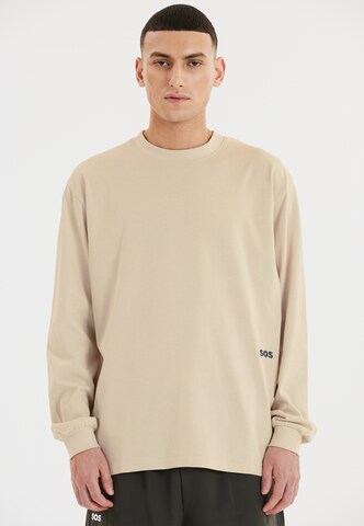 SOS Langarmshirt 'Mestia' in Beige: Vorderseite