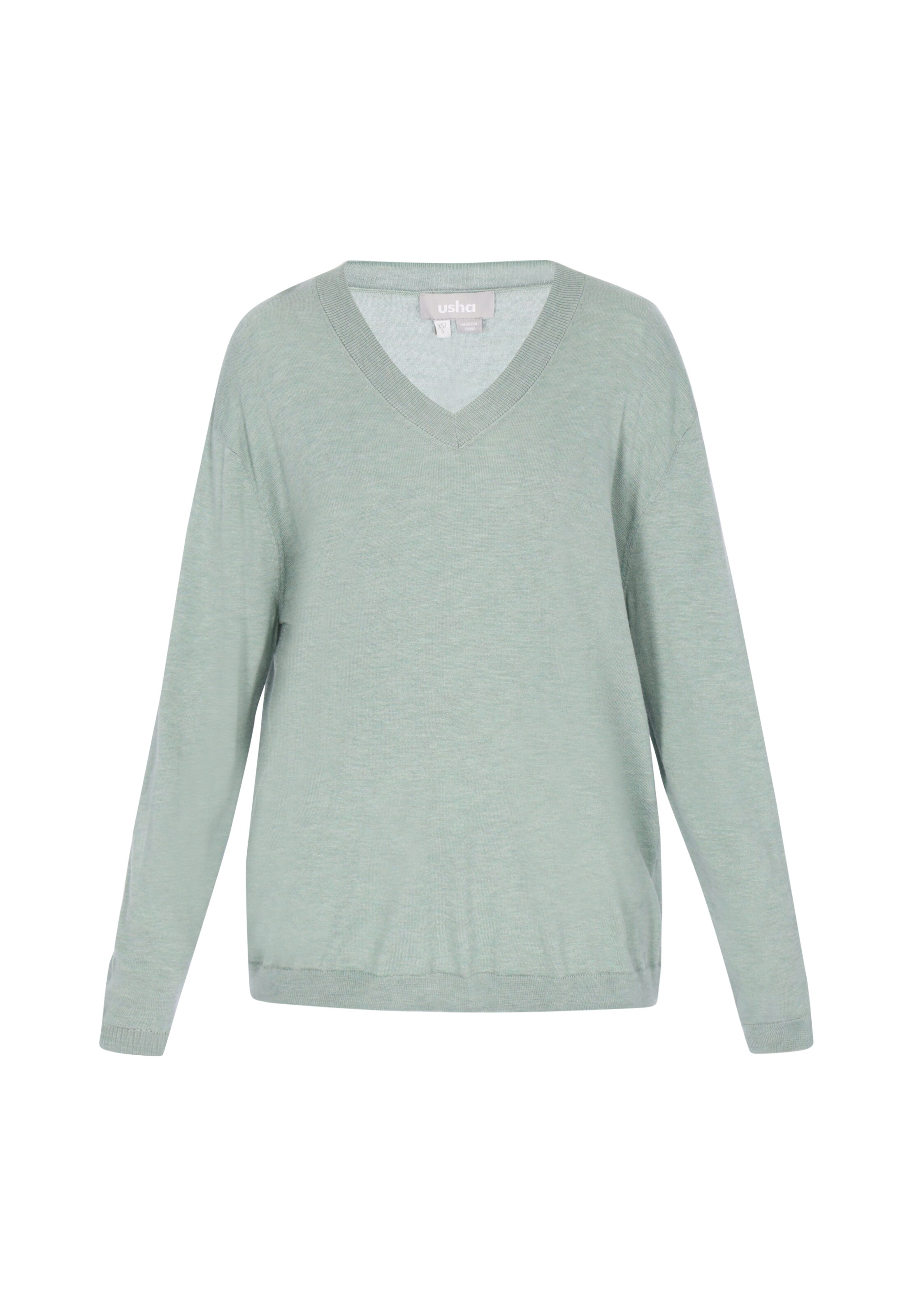 Usha Trui 'Casual' in de kleur Pastelgroen, Productweergave