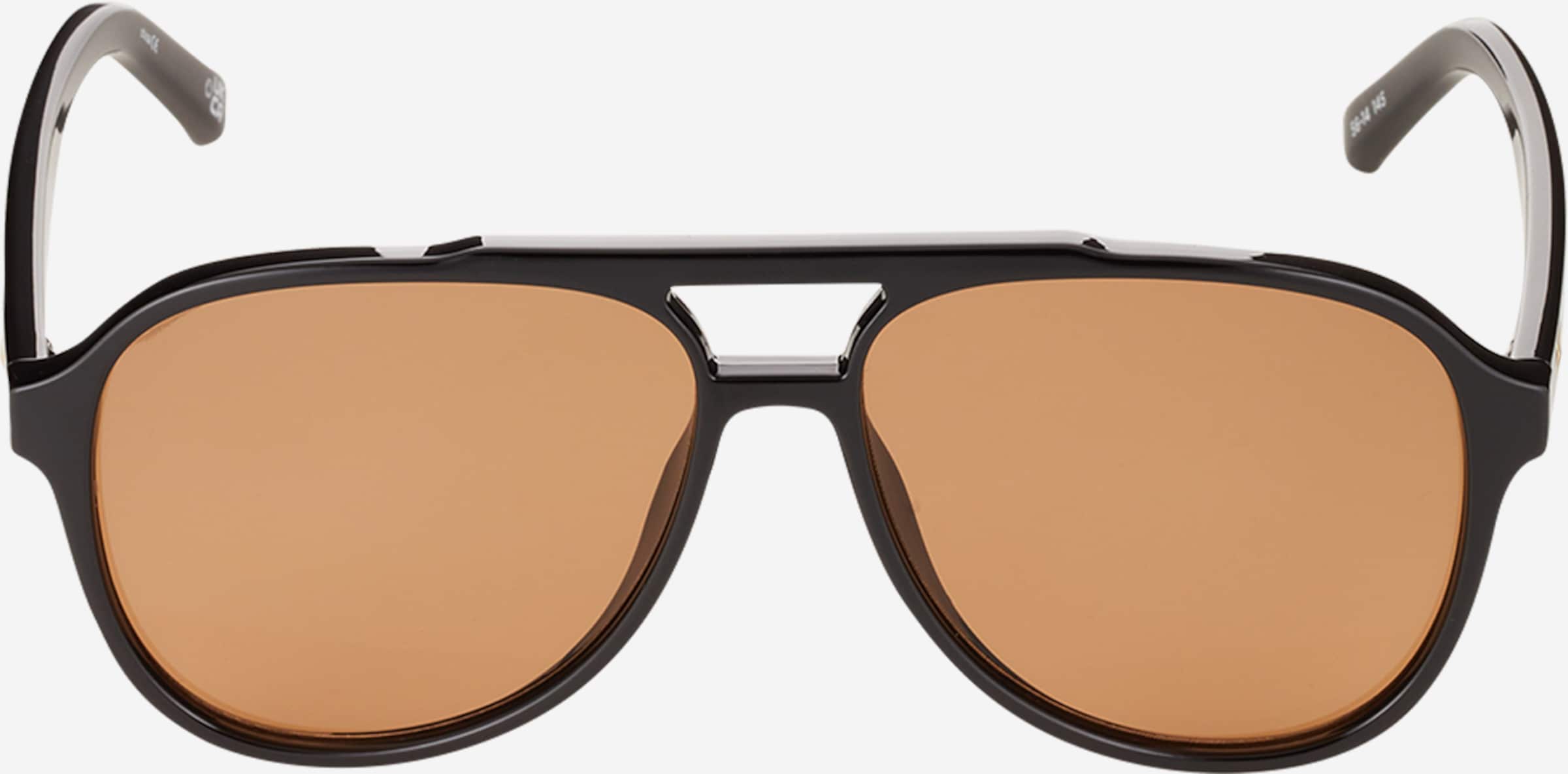 Le Specs TRAGIC MAGIC - Zonnebril - black/goudkleurig