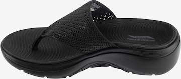 SKECHERS T-bar sandals 'Skechers Go Walk Arch Fit 2.0 Sandal - Carrie' in Black: front