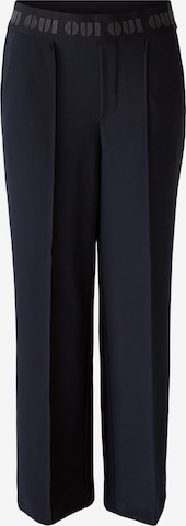 OUI Regular Pleat-Front Pants in Blue: front