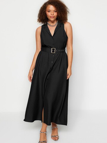 Trendyol Curve - Vestido camisero en negro