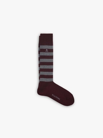 Scalpers Ponožky – červená