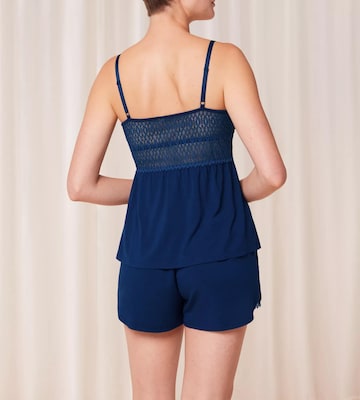 TRIUMPH Short Pajama Set 'Aura Spotlight' in Blue