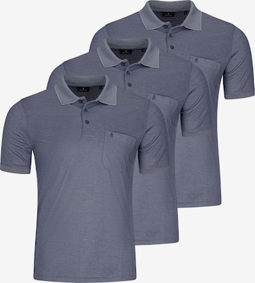Ragman Shirt 'Basic' in Blue: front