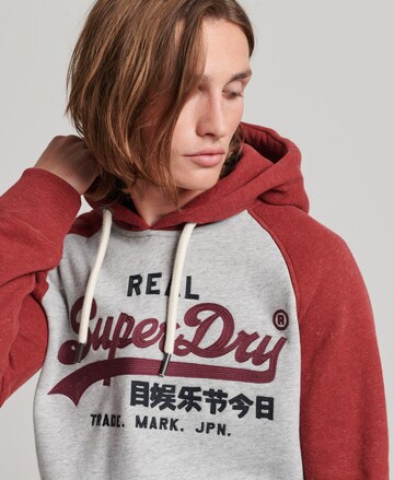 Sweat-shirt Superdry en rouge