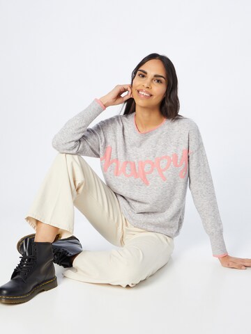 Wallis Pullover 'Happy' in Grau