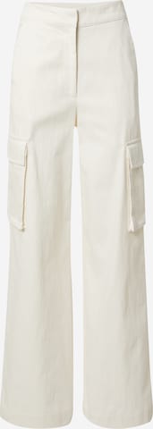 Wide Leg Pantalon cargo 'Malena' EDITED en beige : devant
