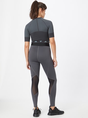 ADIDAS SPORTSWEAR Slimfit Sportbroek 'Techfit' in Grijs