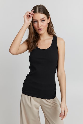 ICHI Top 'IHSUPER' in Black: front