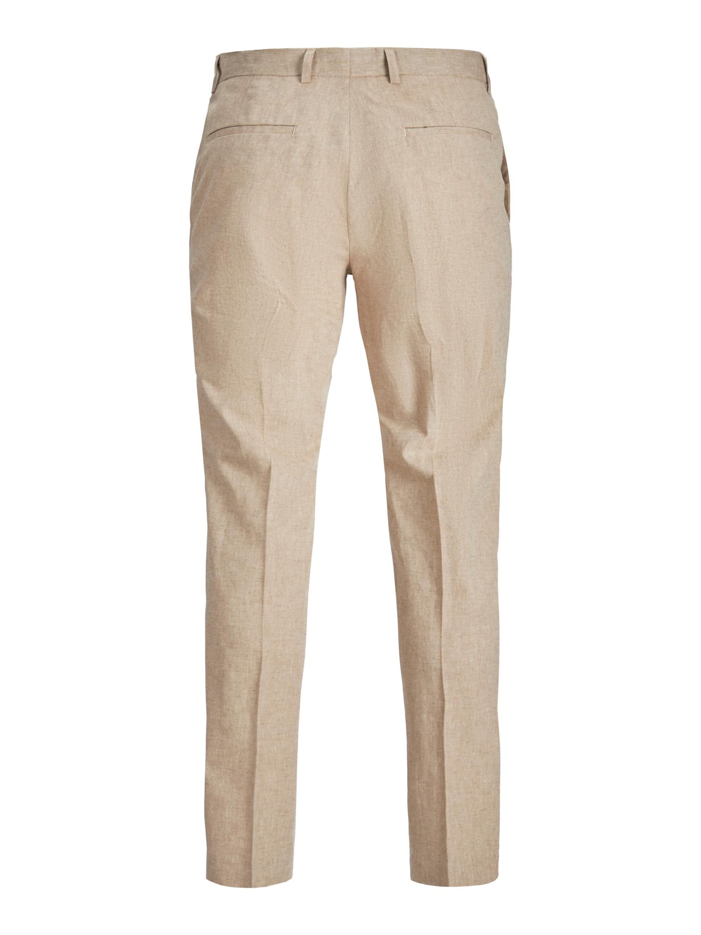 JACK & JONES Slimfit Bukser med fals 'Riviera' i beige