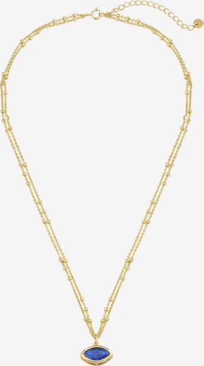 Glanzstücke München Kette in blau / goldgelb, Produktansicht