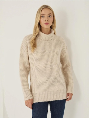 Pullover di Hiccup in beige: frontale