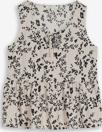 Chemisier TOM TAILOR DENIM en beige : devant
