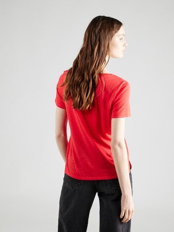 VILA Majica 'NOEL' | rdeča barva