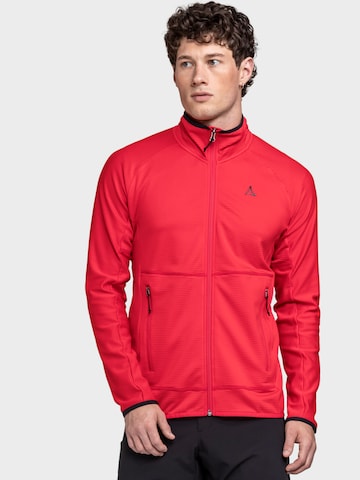 Veste en polaire fonctionnelle 'Cascata' Schöffel en rouge : devant