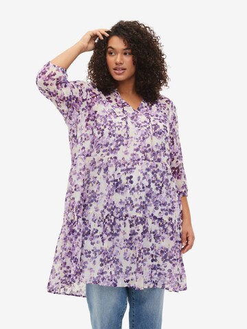 Zizzi Tuniek 'OLIVIA' in Lila: voorkant