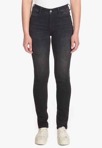 Le Temps Des Cerises Slimfit Jeans 'PULPHIGH' in Schwarz: predná strana