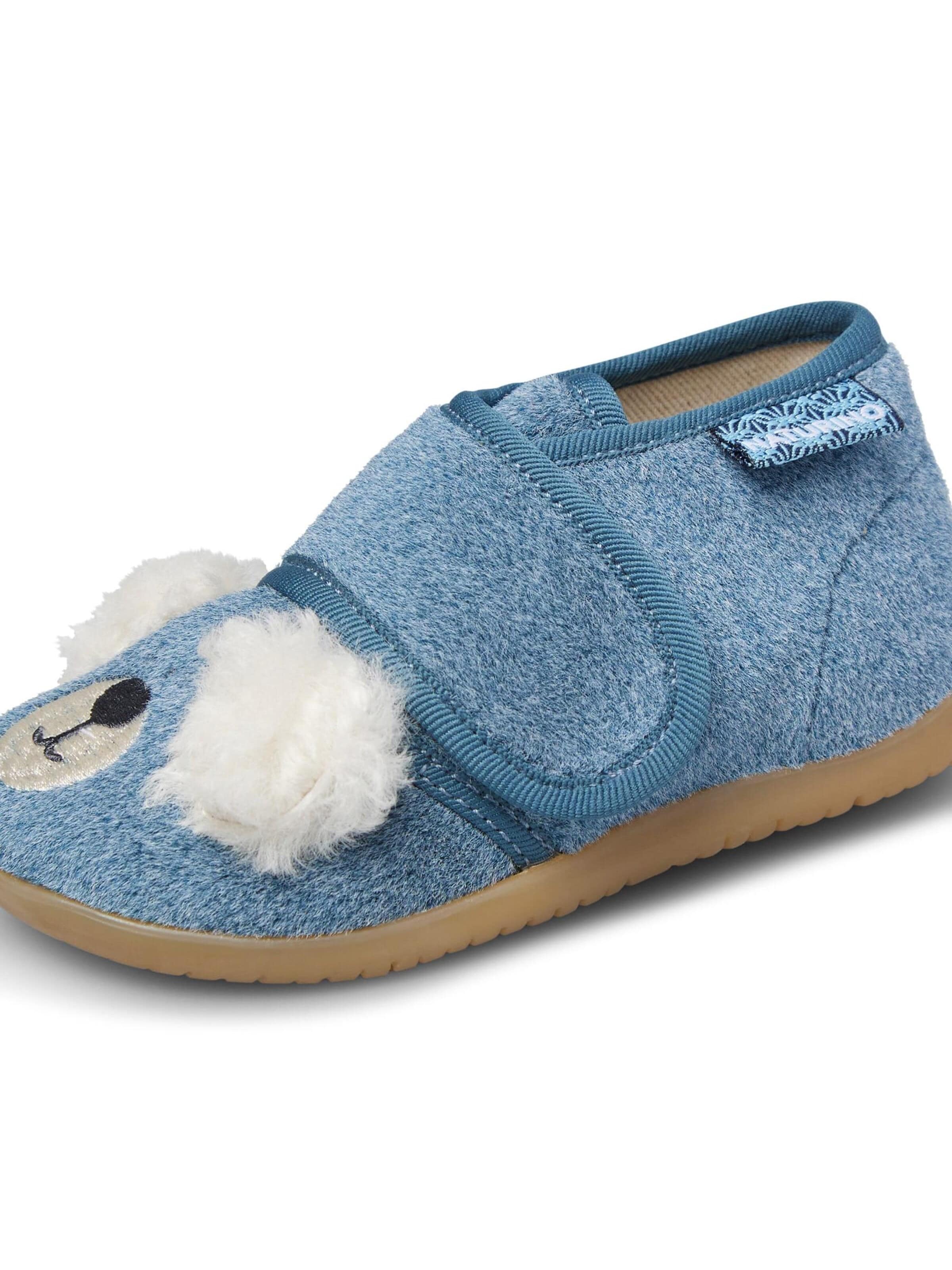 NATURINO Huisschoenen 'BIDAIM' in Blauw: voorkant