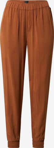 Effilé Pantalon 'Civic' Iriedaily en marron : devant