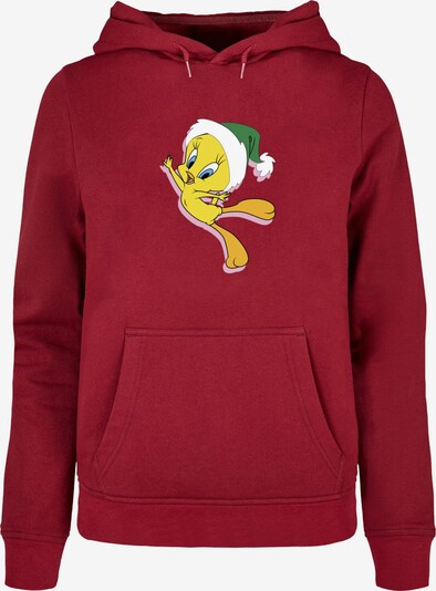 ABSOLUTE CULT Sweatshirt 'Looney Tunes - Tweety Christmas Hat' in Yellow / Green / Ruby red / White, Item view