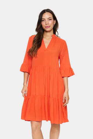 Robe SAINT TROPEZ en orange : devant