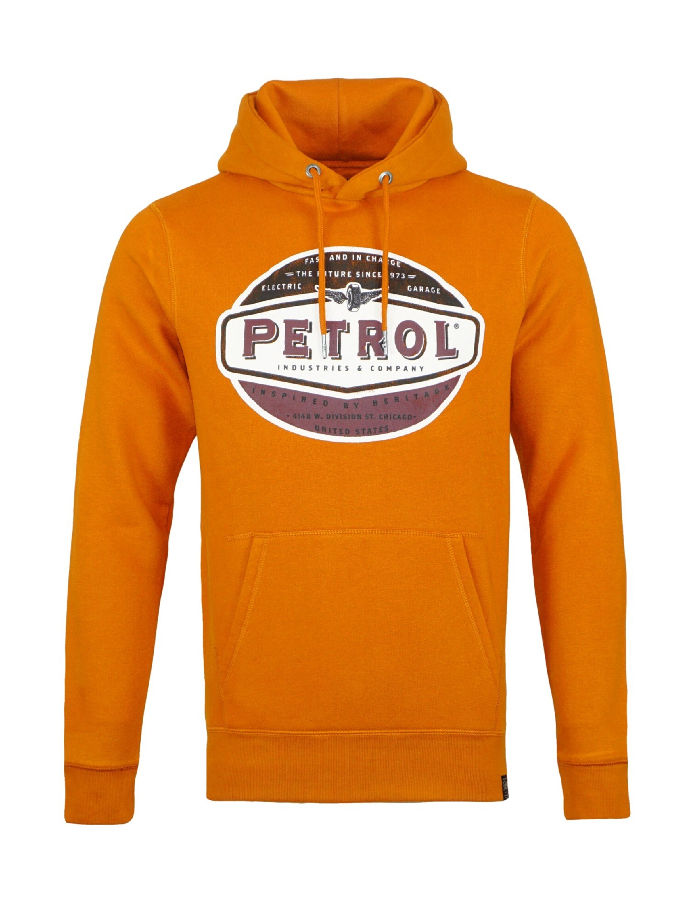 Petrol Industries Sweatshirt in Brown / Orange / Black / White, Item view
