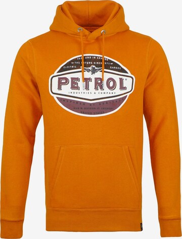 Sweat-shirt Petrol Industries en orange : devant