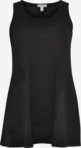 Yoek Top in Black: front