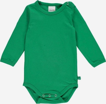 Tutina / body per bambino 'Langarm' di Fred's World by GREEN COTTON in verde: frontale