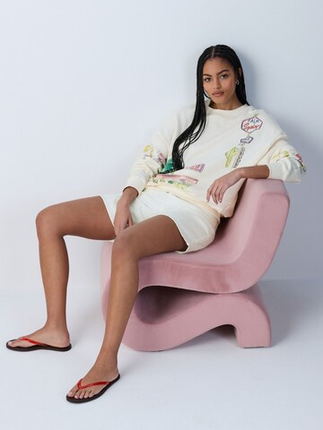 Next Sweatshirt 'Summer Motel' in Beige