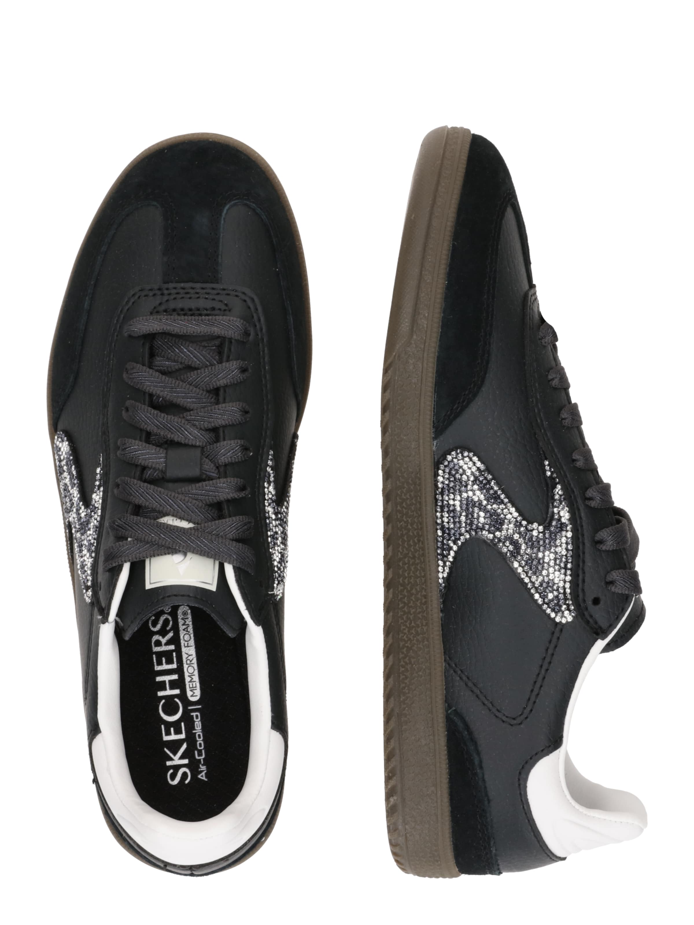 SKECHERS Rövid szárú sportcipők 'Hotshot' - fekete