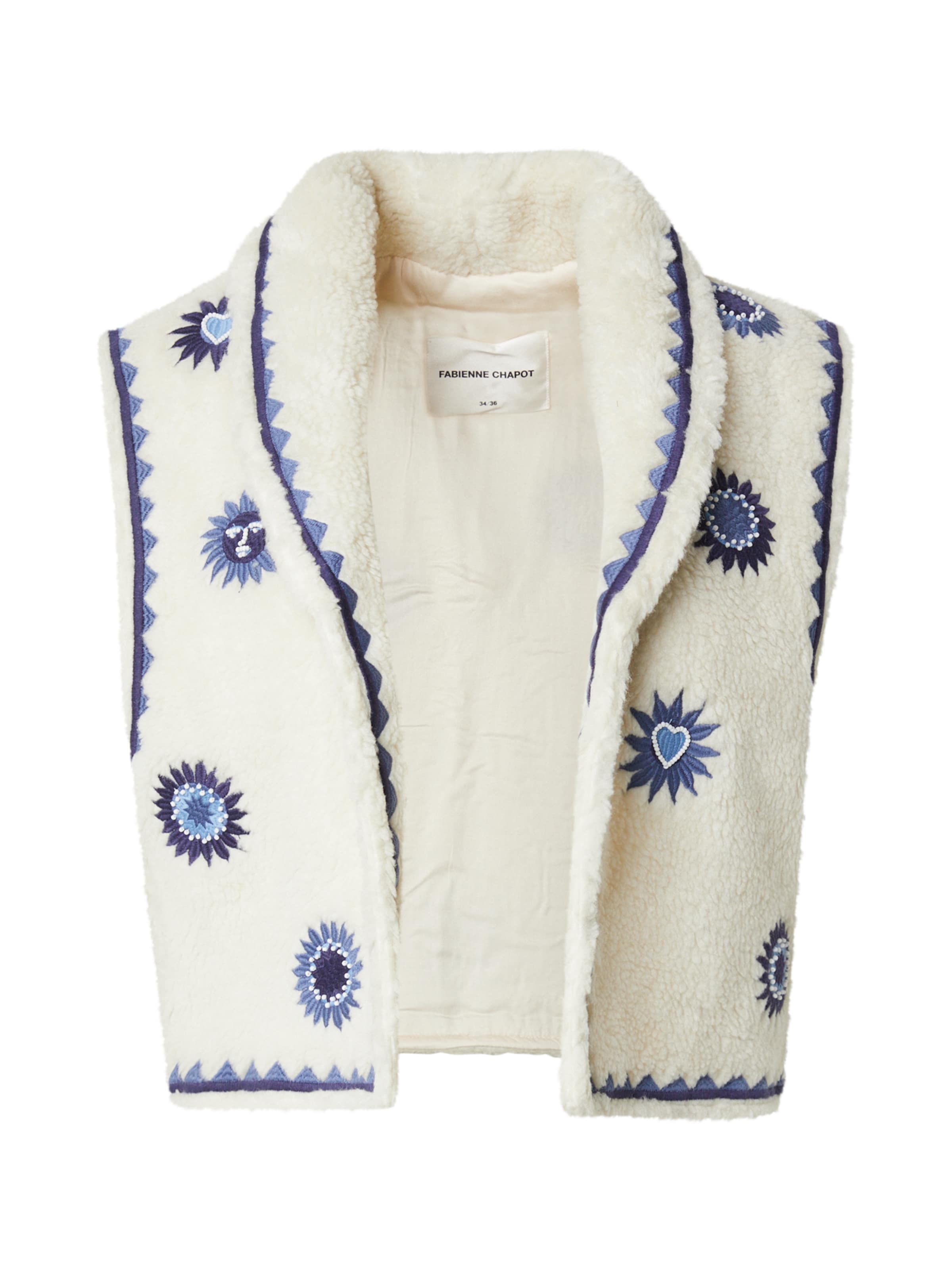 Gilet 'Sunny' Fabienne Chapot en beige : devant