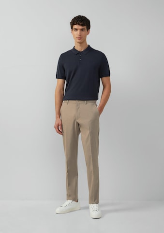 Coupe slim Pantalon à plis s.Oliver BLACK LABEL en marron : devant
