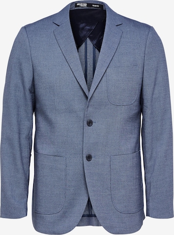 Coupe slim Veste de costume 'Gabe' SELECTED HOMME en bleu : devant