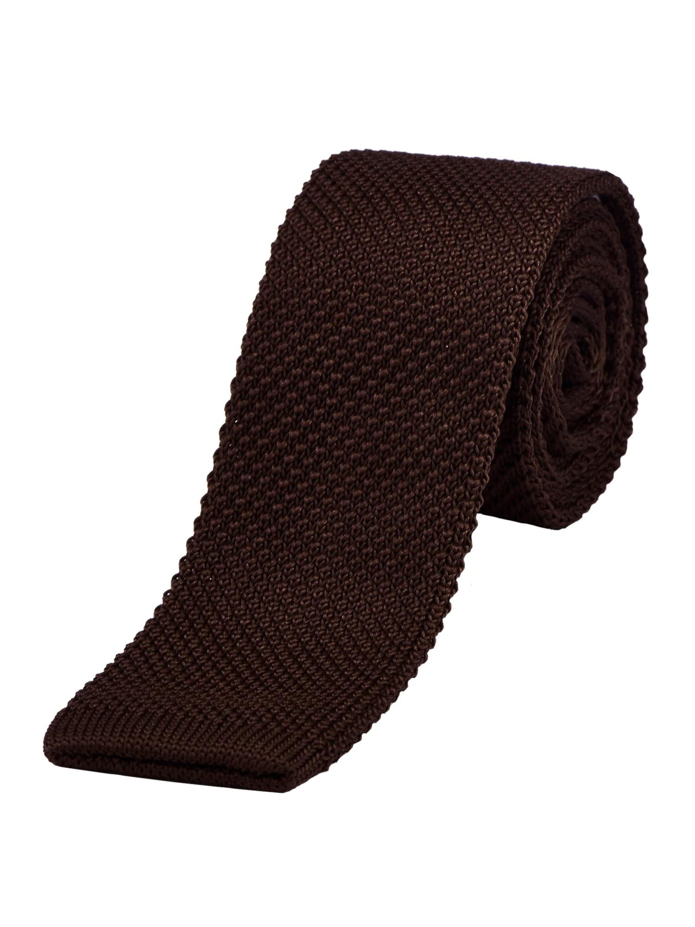DonDon Tie in Brown: front