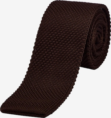DonDon Tie in Brown: front
