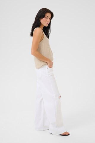 Wide Leg Jean My Essential Wardrobe en blanc