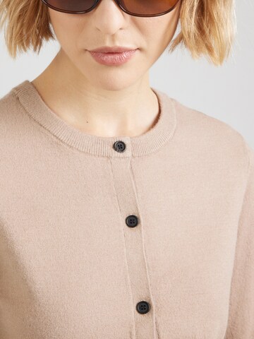 VERO MODA Gebreid vest 'VMVicky' in Bruin