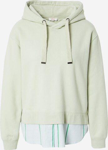 Sweat-shirt s.Oliver en vert : devant